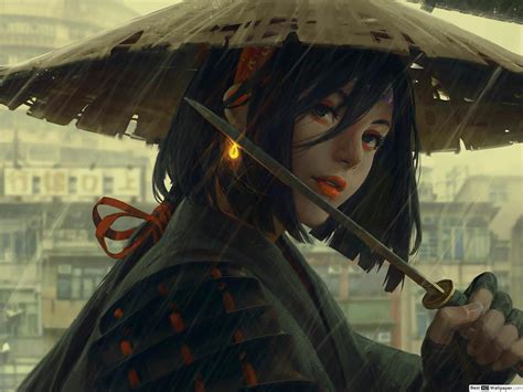 Samurai Girl Wallpaper 4k - 2048x1536 Wallpaper - teahub.io