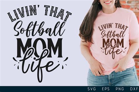 Livin That Softball Mom Life Softball Graphic By Md Shahjahan