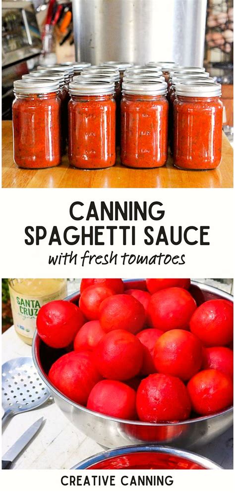 Canning Spaghetti Sauce Basic Recipe Without Meat Recipe Canning