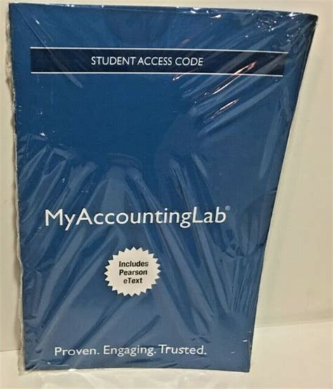 Mylab Accounting With Pearson Etext Access Card For Horngren S