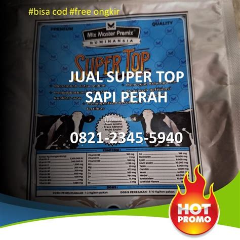 Mix Master Premix Super Top Suplemen Sapi Perah Kunjang Di Kediri