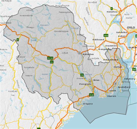 Vestfold Og Telemark Fylke M Kommuner Nettplassen Tha No