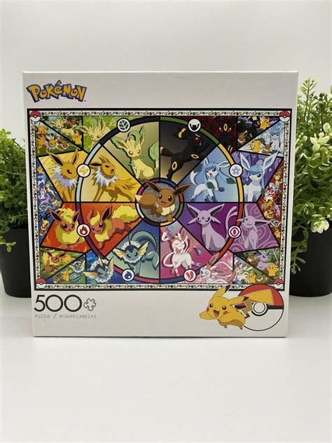 New Pokemon Eevee S Stained Glass Piece Jigsaw Puzzle Pikachu