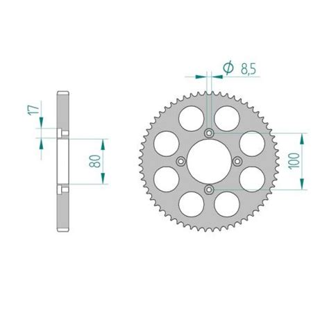 Afam Couronne Alu Au Pas De Gg Txt Dans Votre Boutique All Bikes