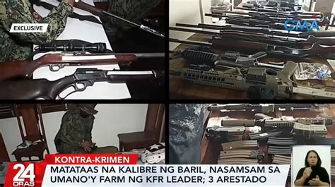 Cops Seized 10 High Caliber Firearms Arrested 3 In Laguna Farm Raid