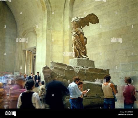 The Winged Victory Of Samothrace The Louvre Museum Paris France Stock