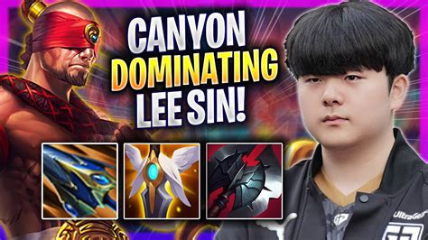 Canyon Dominating With Lee Sin Gen Canyon Plays Lee Sin Jungle Vs