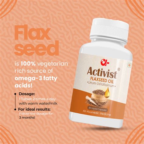 Flaxseed Oil Capsules Flaxseed Oil Tablets Activist