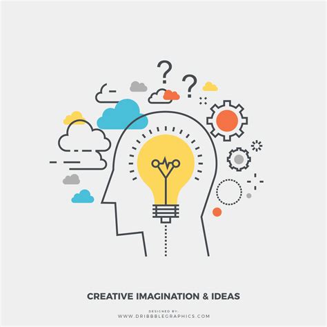 Free Creative Imagination & Ideas Vector Illustration 2018 | Dribbble Graphics