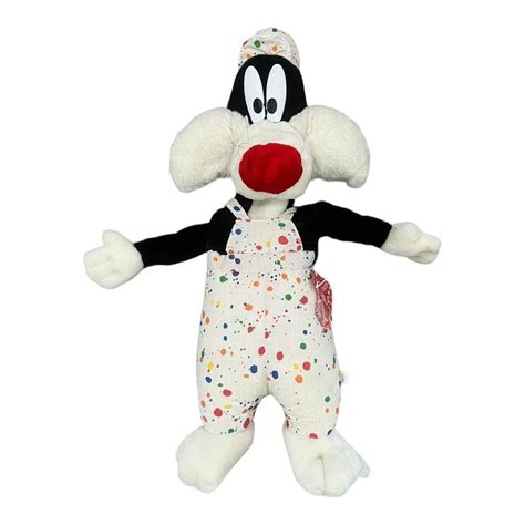 Vintage 1998 Looney Tunes Sylvester Cat Plush Depop