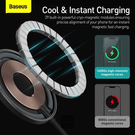 Baseus Simple Mini Magnetic Wireless Charger Suit For IP12 With Type C