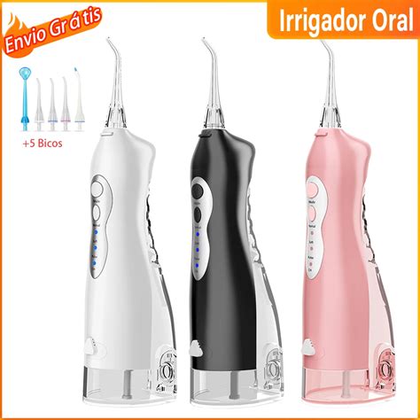 Irrigador oral usb recarregável água flosser família viagem presente