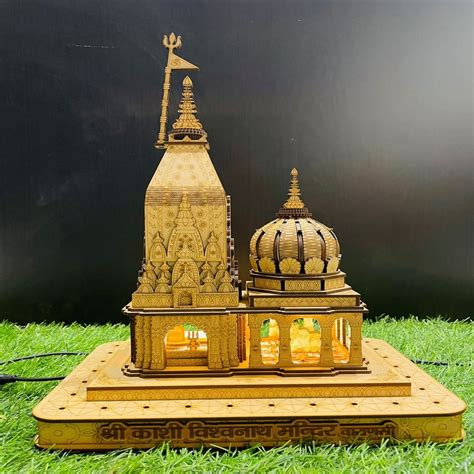 Kashi Vishwanath Mandir D Wooden Model Etsy