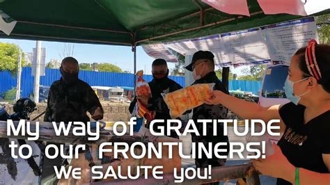 My simple GRATITUDE to our Frontliners | Thank you Frontliners! | 🇵🇭 ...