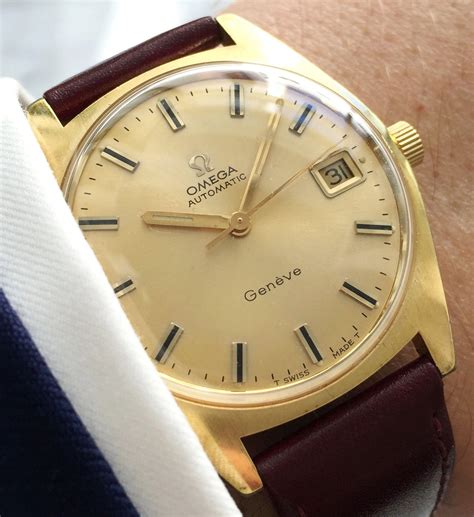 Great Gold Plated Omega Gen Ve Automatic Vintage Portfolio