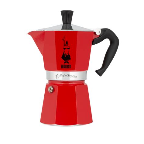 Bialetti Moka Express Espressokocher Rot Gr En