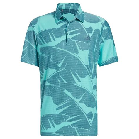 Adidas Ultimate365 Vibes Print Polo Shirt Acid Mintwild Teal Scottsdale Golf