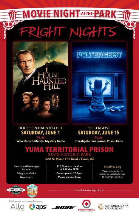 Movie Nights In The Park Fright Night June Yuma Crossing