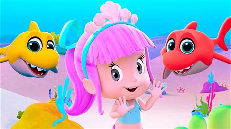 Baby Shark Bajo El Mar Canciones Infantiles Para Bailar De Cleo Y