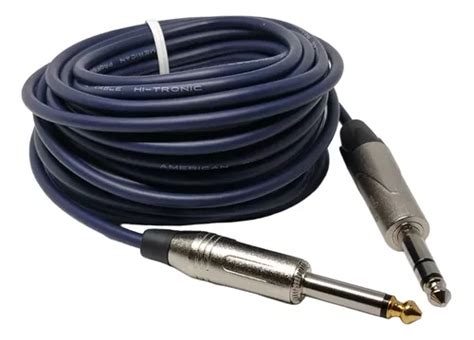 Cable De Linea Guitarra Mono A Estereo Plug 1 4 Ts Trs 2mts Cuotas