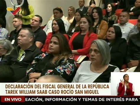 Fiscal General Tarek William Saab Presenta Avances En La Investigación De Brazalete Blanco