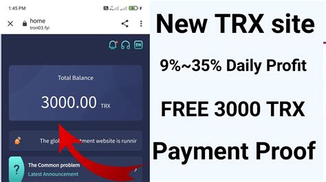 Tron03 Fyi Trx Earning Site New Tron Mining Trx Earning Site 2023