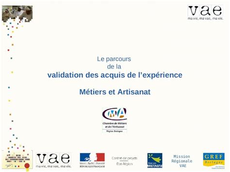 PPT Mission Régionale VAE Le parcours de la validation des acquis de