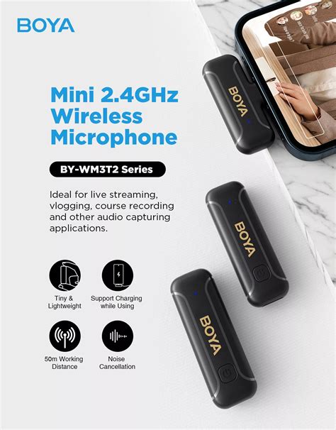 Boya By Wm T Mini Ghz Wireless Microphone Boyathailand