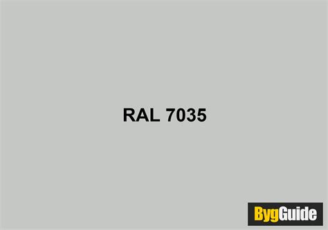 RAL 7035 – Lys grå | BygGuide
