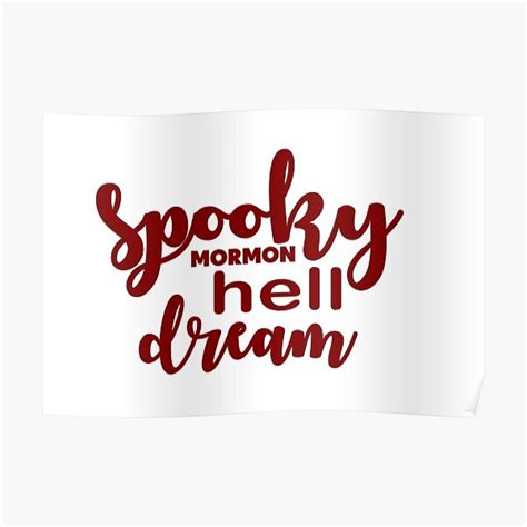 Spooky Mormon Hell Dream Book Of Mormon Inspired Poster For Sale By