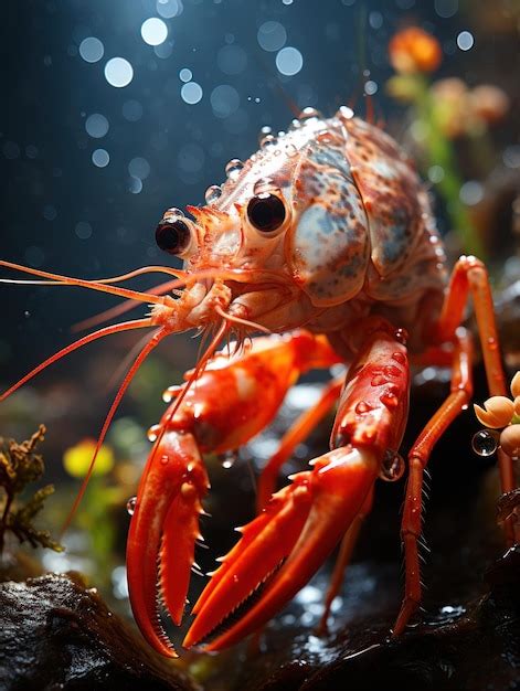 Premium AI Image | Shrimp in its Natural Habitat Wildlife Photography ...