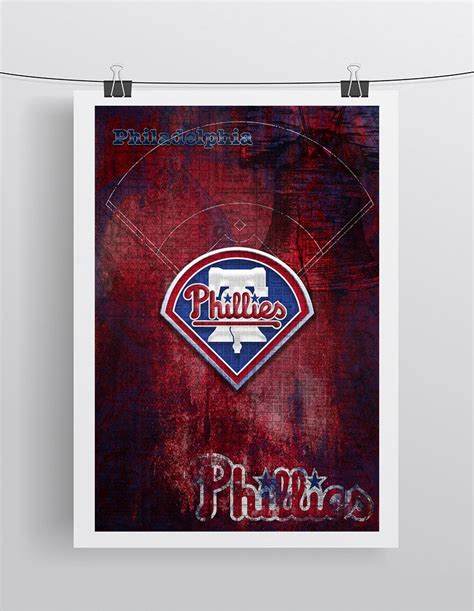 Philadelphia Phillies Poster, Philadelphia Phillies Artwork Gift, Phil ...