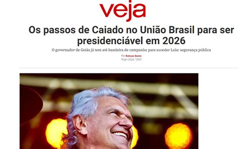 Pré candidatura de Caiado a presidente do Brasil é destaque na Revista