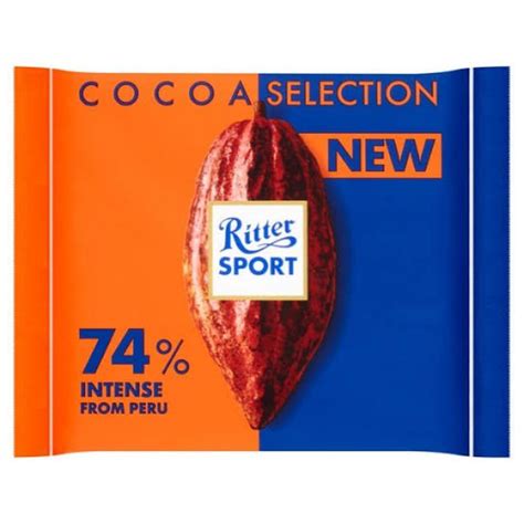 Ritter Sport Cocoa Selection Intense From Peru Grams Shopee