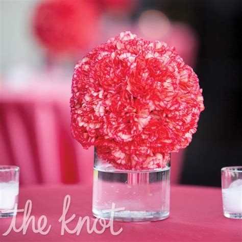 Pink Carnation Centerpieces