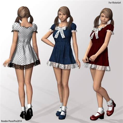 V4f Outfit For V4a4 Clothing For Poser And Daz Studio