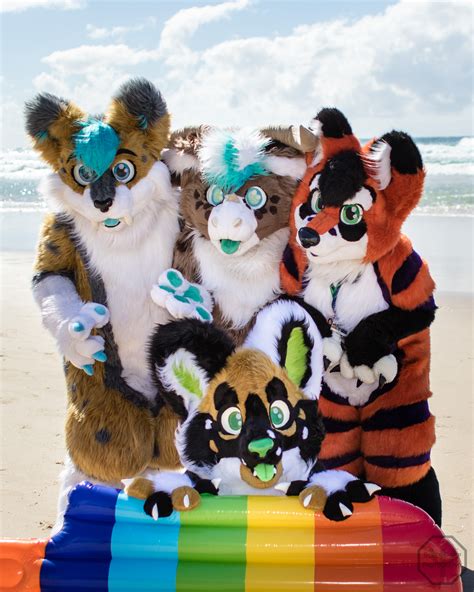 FurDU 2017: Fursuiters on the Beach — Weasyl