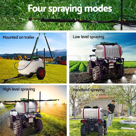 Giantz L Atv Weed Sprayer M Boom Trailer Spot Spray Tanks Garden