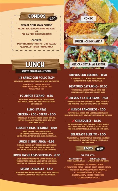 Menu At Taco Wagon Restaurant Appomattox 177 Old Courthouse Rd