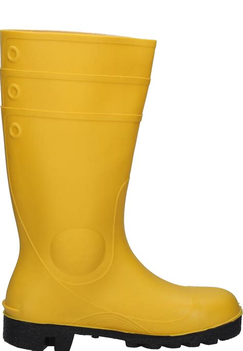 Dunlop Protomastor Full Safety Yellow Wellington Boots With Steel