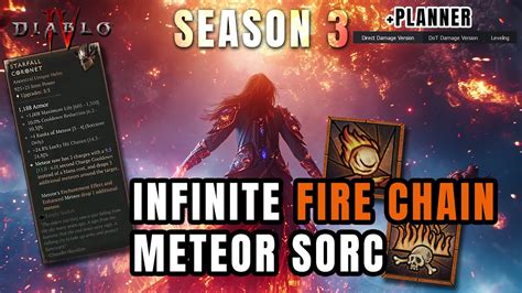 Best Sorc Build Fire Meteor Leveling Endgame For Season Diablo