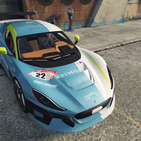 Rimac C Two Fictional H Nbr Paintjob Gta Mod