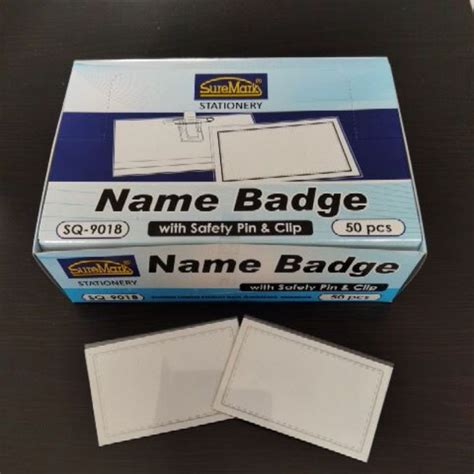 Suremark Name Badge SQ 9018 Box Shopee Singapore