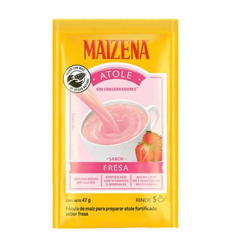 Mercamex Fecula De Maiz Para Atole Sabor Fresa Pzs Gr Maizena