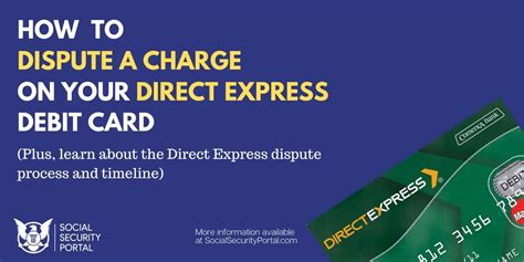 Direct Express Dispute Resolution Help Social Security Portal