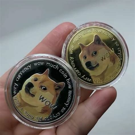 Gold Dogecoin Physical Collectable Digital Coin Dogecoin Gift - Etsy