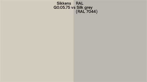 Sikkens G Vs Ral Silk Grey Ral Side By Side Comparison