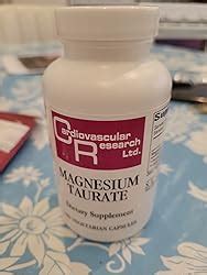 Amazon Cardiovascular Research Magnesium Taurate 125 Mg Creamy