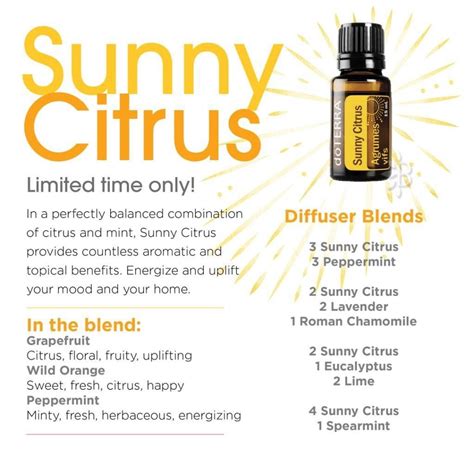 Doterra Bogo Island Mint Sunny Citrus First Come First Serve Furniture And Home Living Home