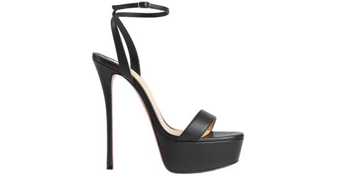 Christian Louboutin Loubi Queen Alta Heeled Sandals In Black Lyst